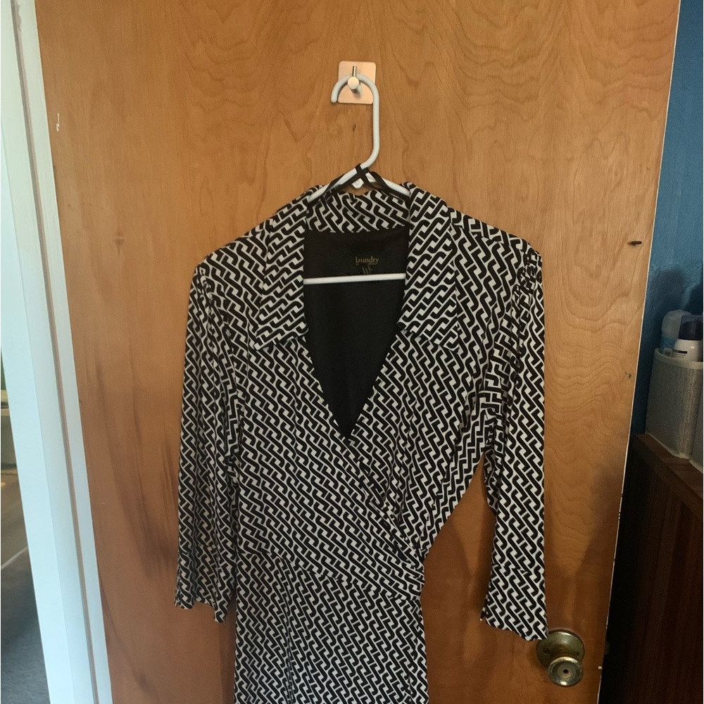 Long sleeve wrap dress
